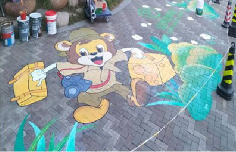  常山夏季画地面彩绘会遇到的问题