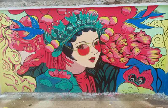  常山墙体彩绘-网红墙