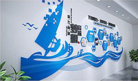  常山海浪主题文化墙如何设计？