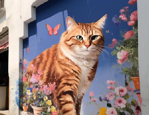  常山自己绘制有个性的手绘墙