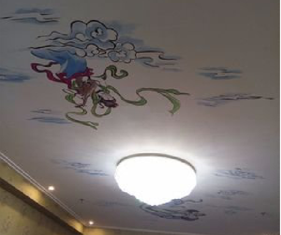  常山如何快速绘制天花板上的手绘墙？