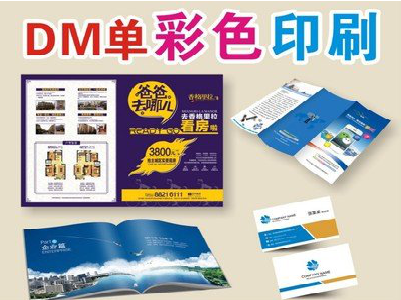  常山单页印刷，色彩搭配简单。